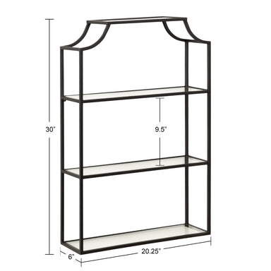 Accent Shelf Black 21x30 2