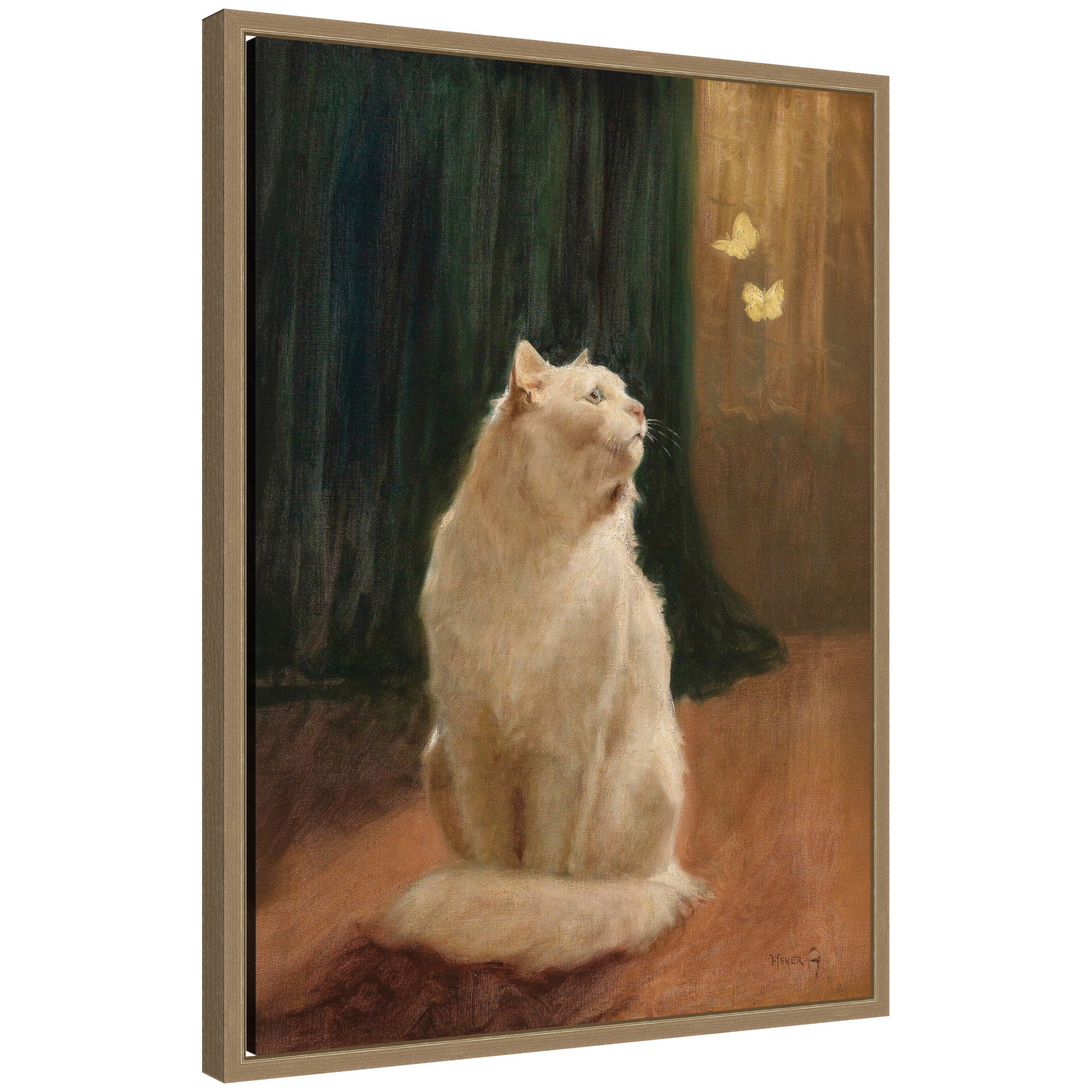 Framed Canvas 18x24 Sylvie Dark Gold 1
