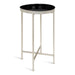 Tea Table Black Silver 14x14x26 1