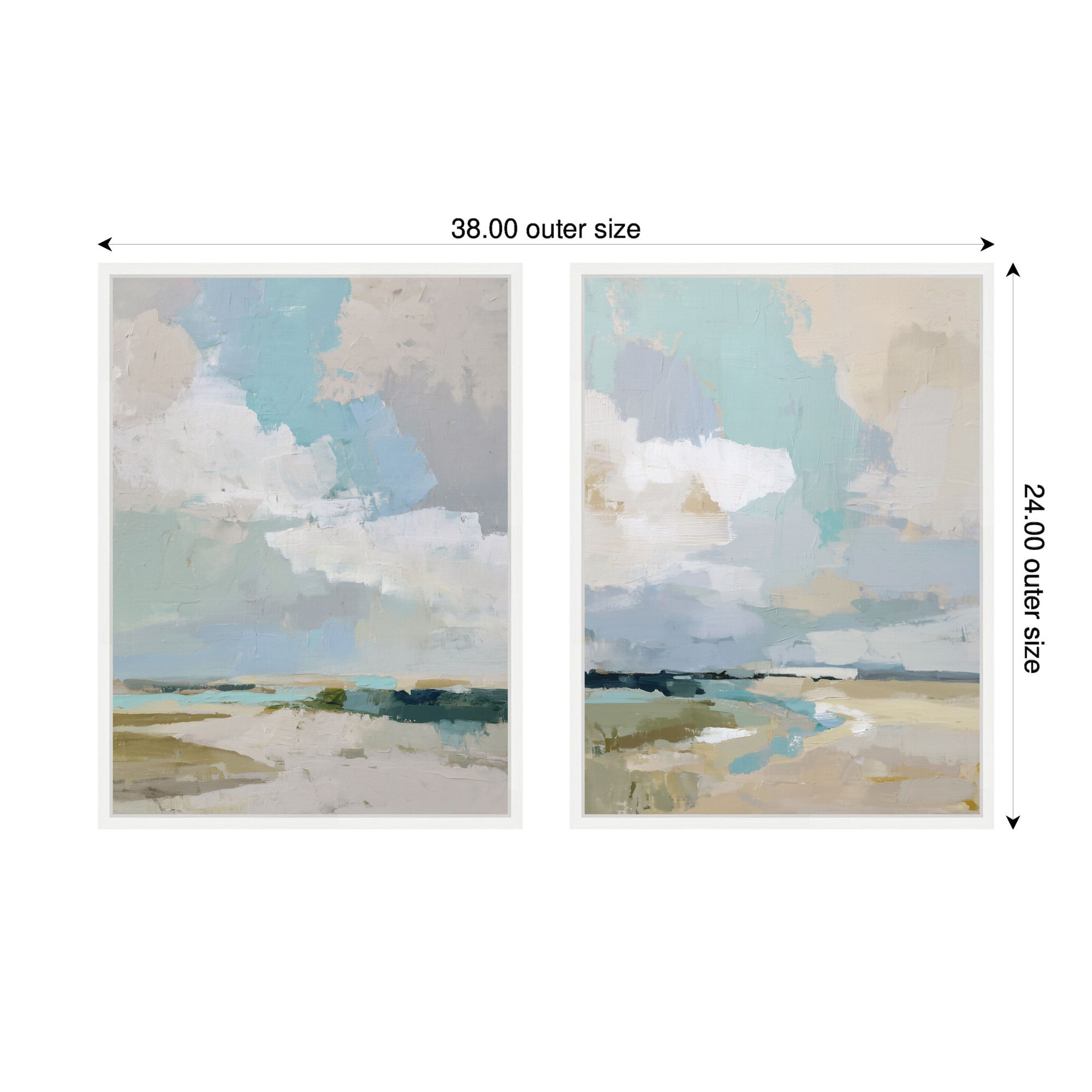 Art Set 2 Piece Set 18x24 Sylvie White 2