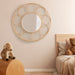 Round Mirror Brown 34x34 6