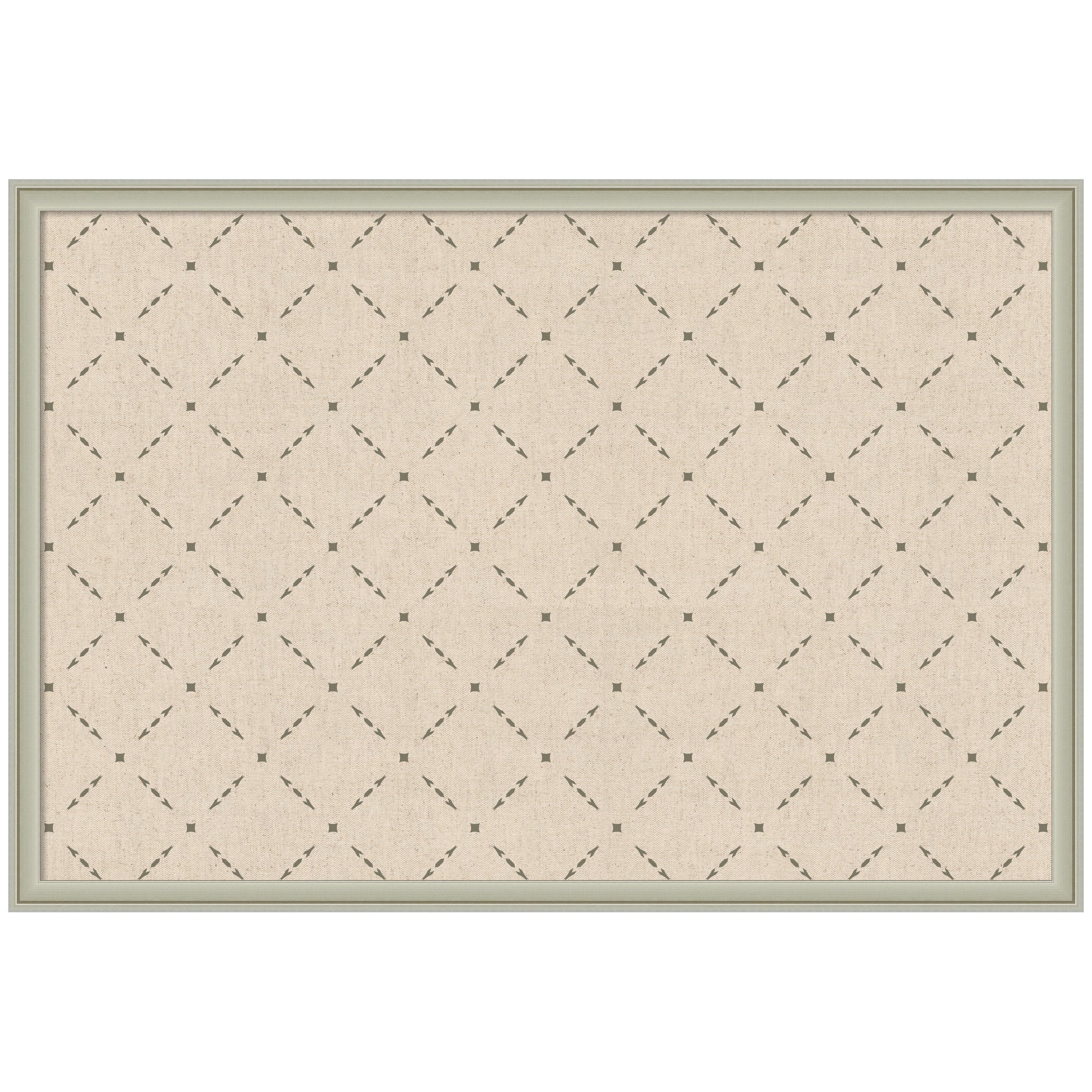 Pinboard Green Lattice Print
