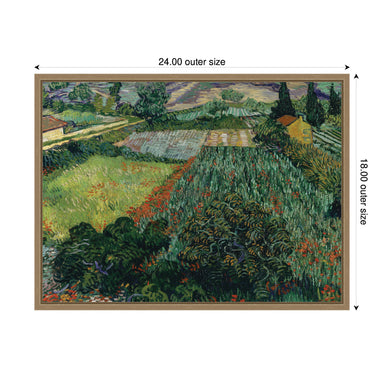 Framed Canvas 24x18 Sylvie Dark Gold 2