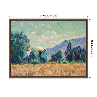 Framed Canvas 24x18 Sylvie Walnut 2