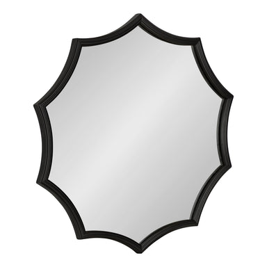 Scallop Mirror Black 24" Diameter 1