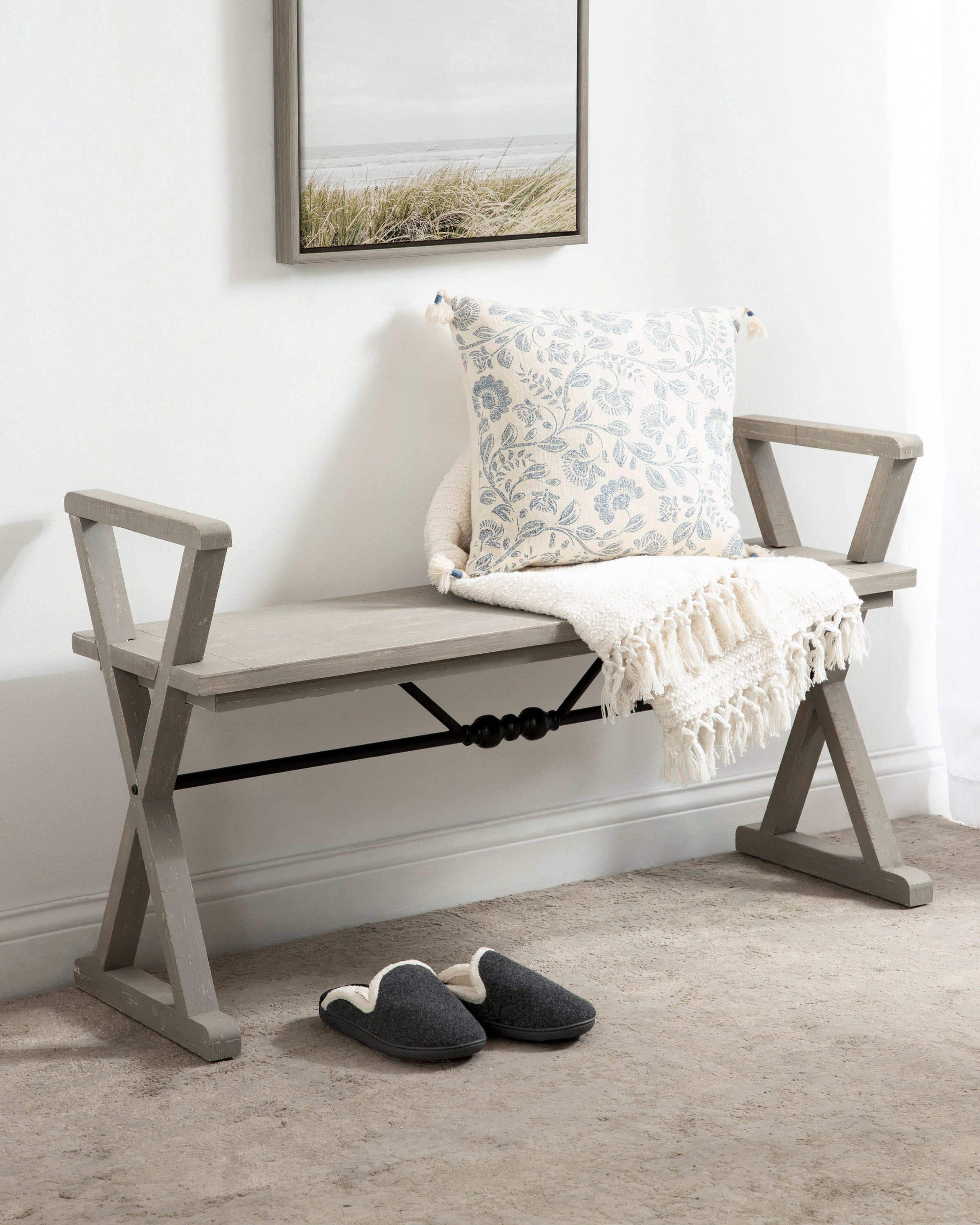 Bench Gray 43x15x26 6