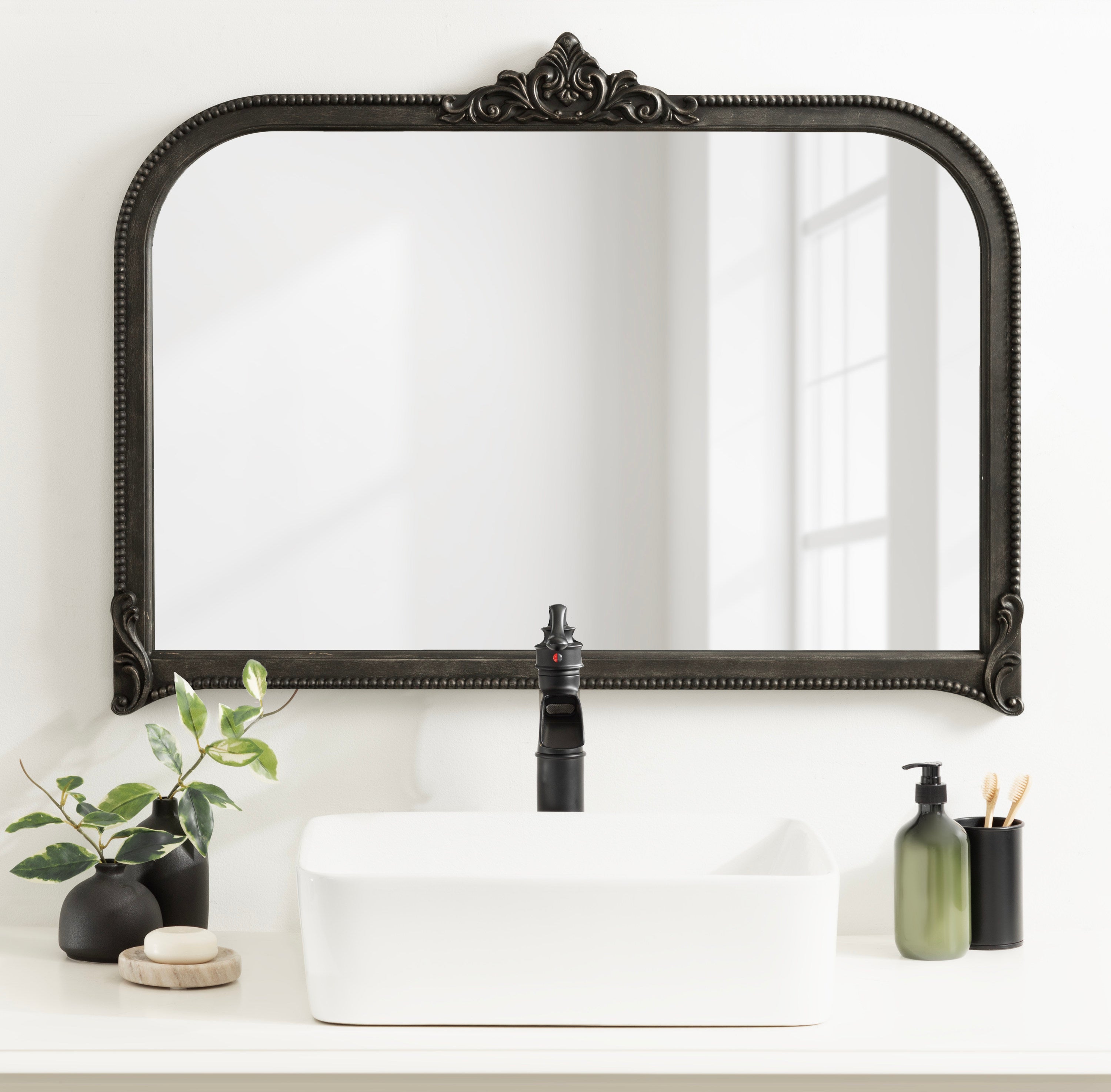 Arch Mirror 40x30 Black 6