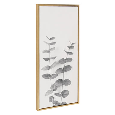 Framed Canvas Sylvie Bright Gold 18x40 1
