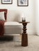 Drink Table Walnut Brown 10x10x22 6