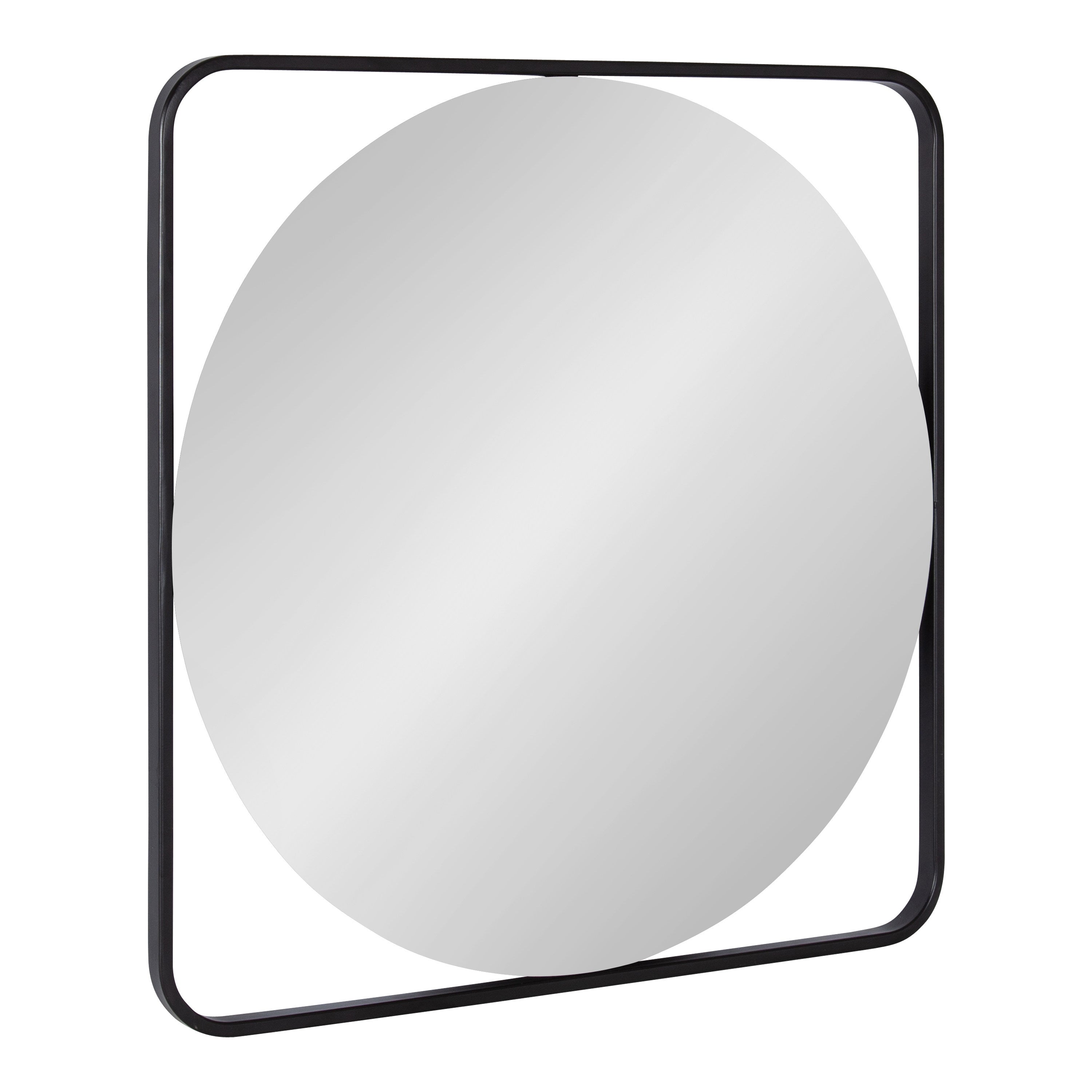 Square Mirror Black 24x24 1