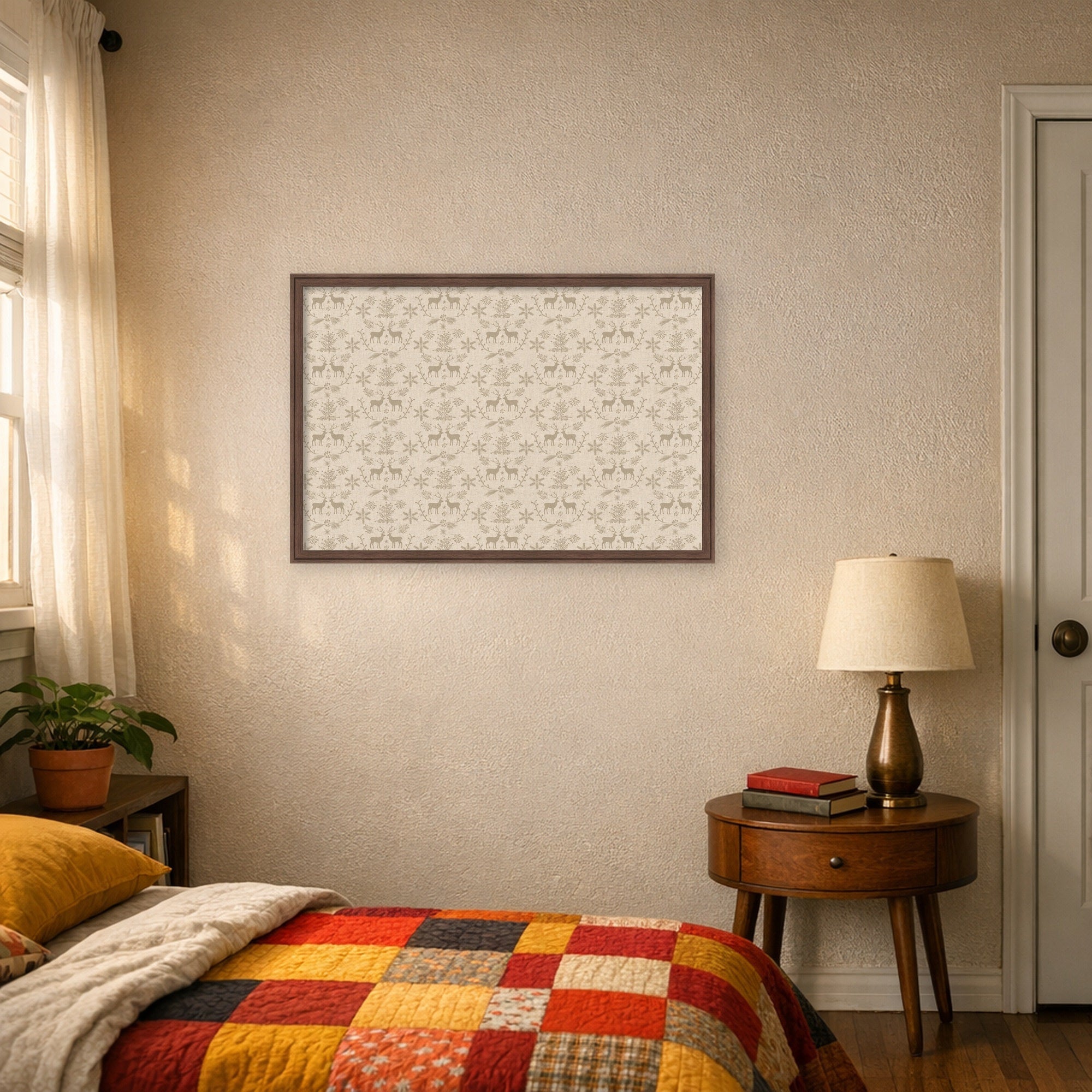 Magnetic Canvas 38x26 Florence Medium Brown 6