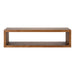 Floating Console Table Rustic Brown 30x8 3