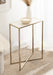 Side Table White Gold 16x8x24 6