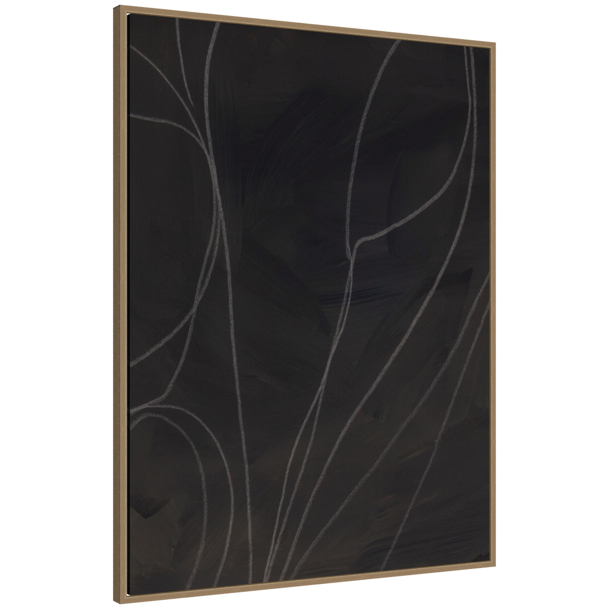 Framed Canvas Sylvie Dark Gold 32x42 1