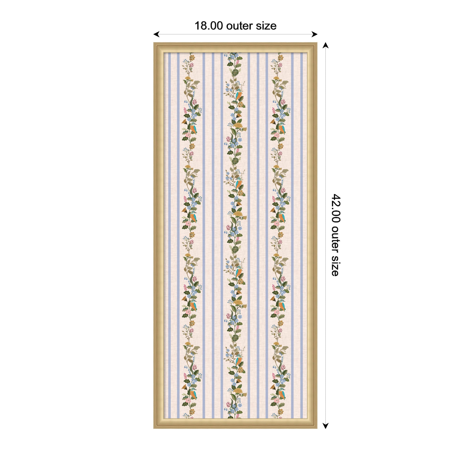 Pinboard 18x42 Florence Gold 2