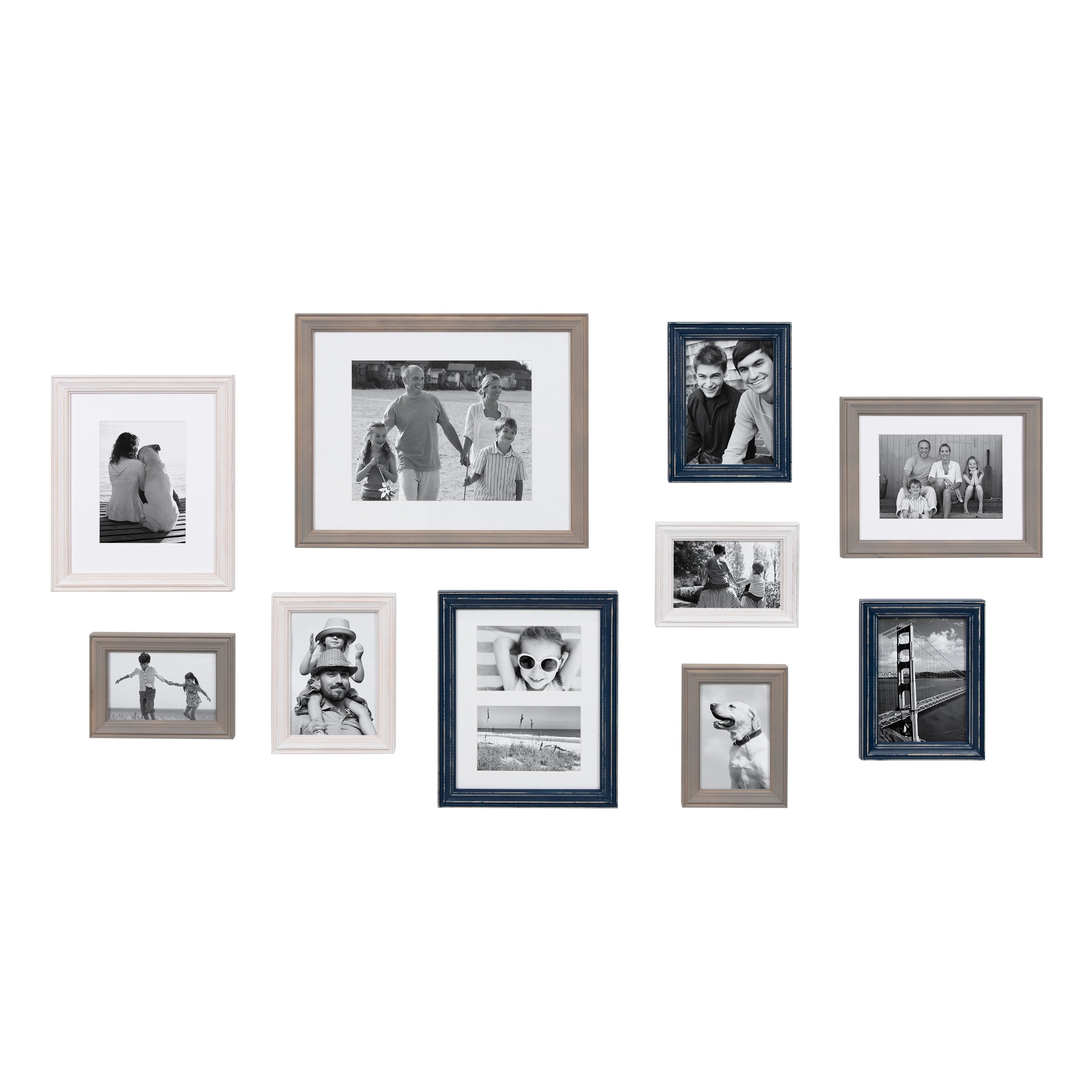 Frame Box Set Blue White 10 Piece 1