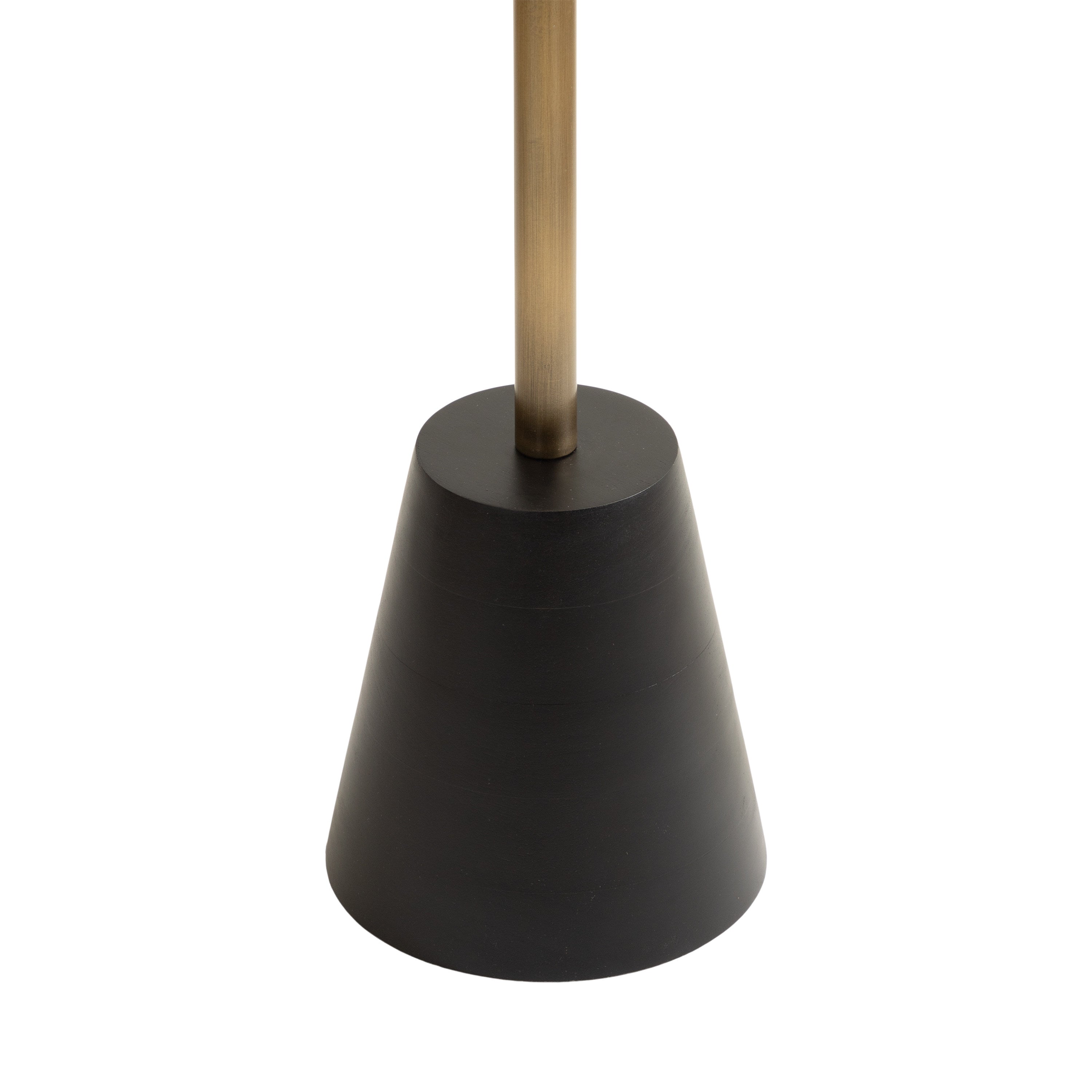 Side Table Gold Black 14x14x24 4