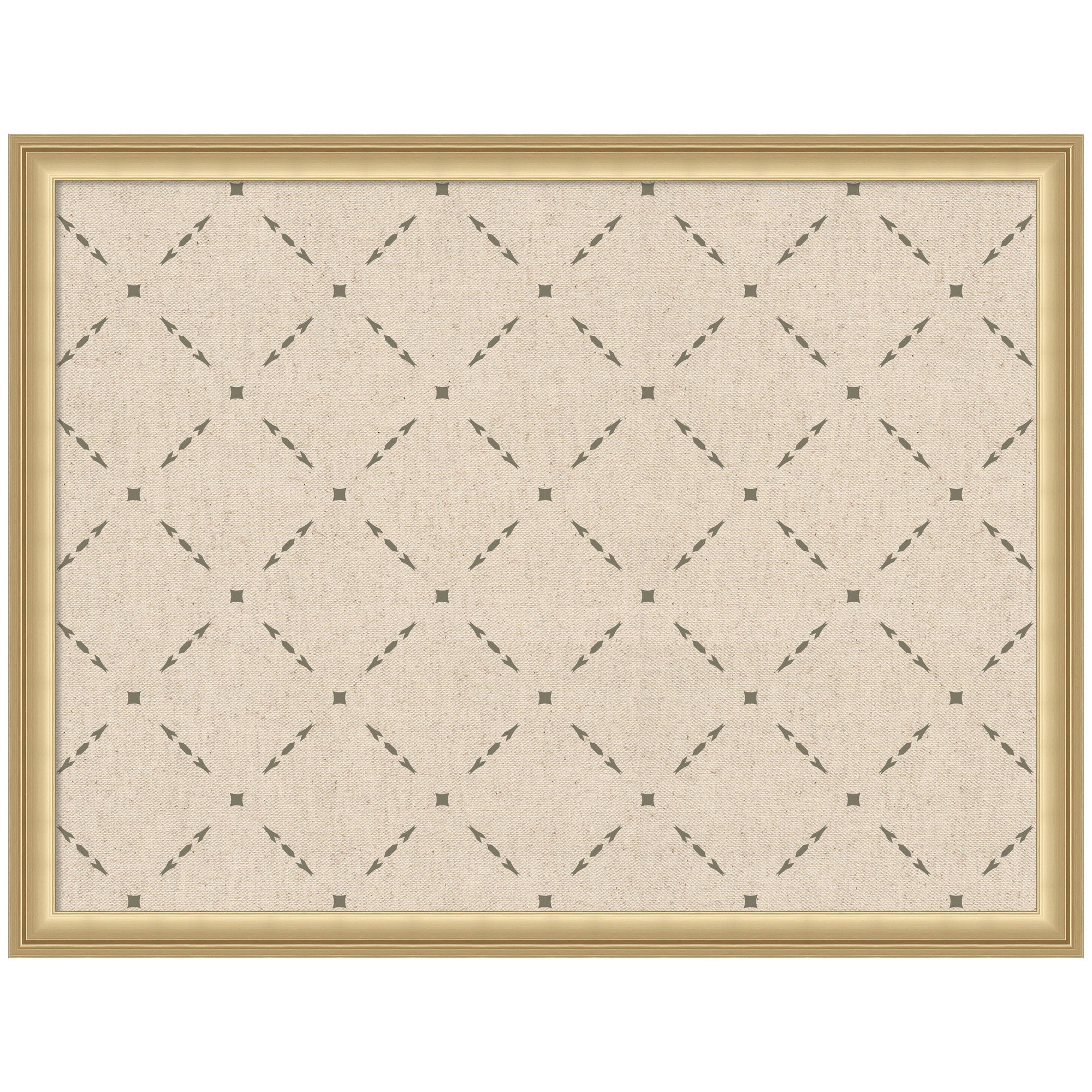 Pinboard Green Lattice Print