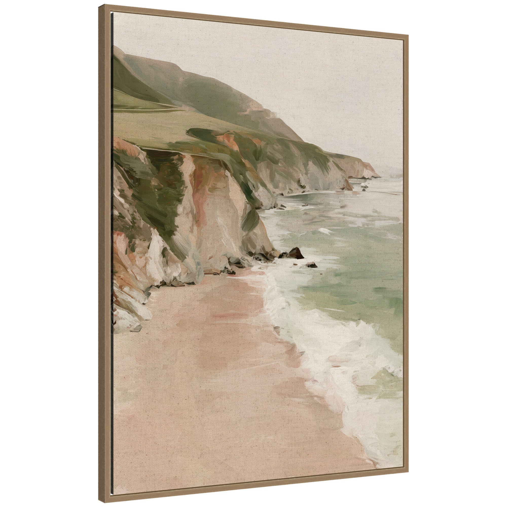 Framed Canvas Sylvie Dark Gold 28x38 1