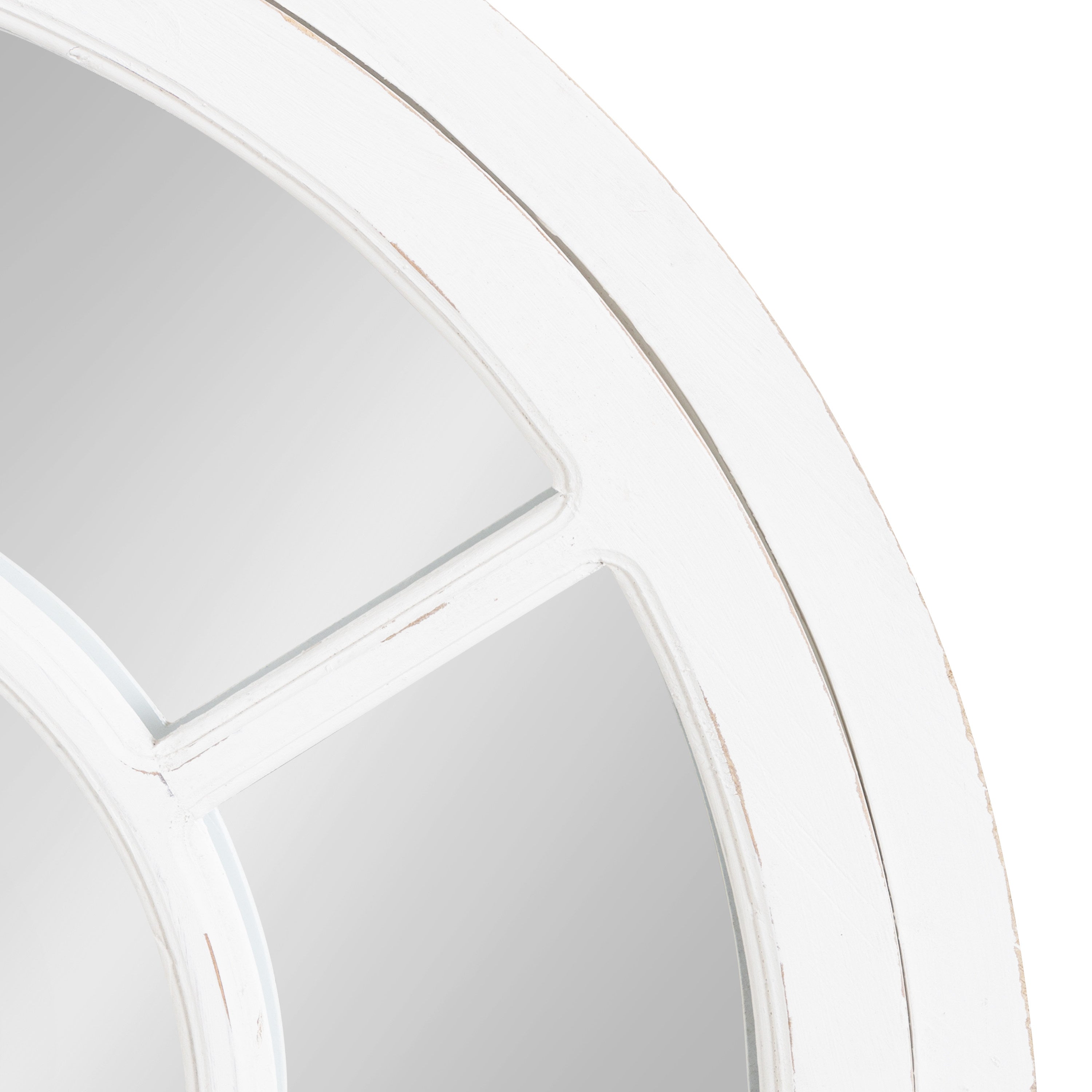 Boldmere Wood Windowpane Arch Mirror