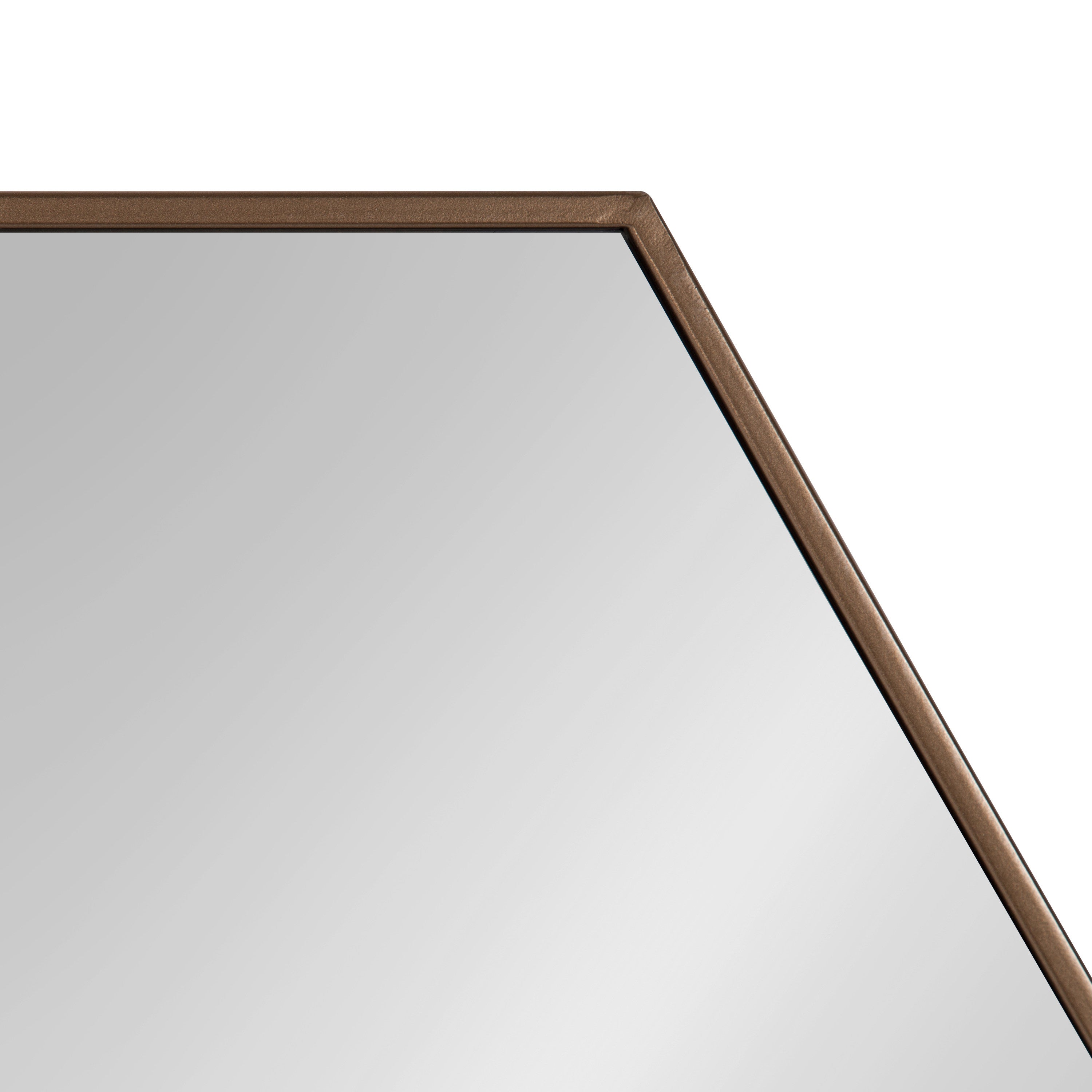 McNeer Hexagon Metal Wall Mirror