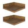 Levie Floating Corner Wood Wall Shelf Set