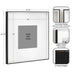 Wall Frame 16x16 matted to 8x8 Black White 2