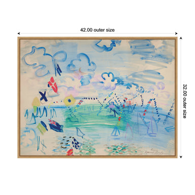 Framed Canvas 42x32 Sylvie Natural 2