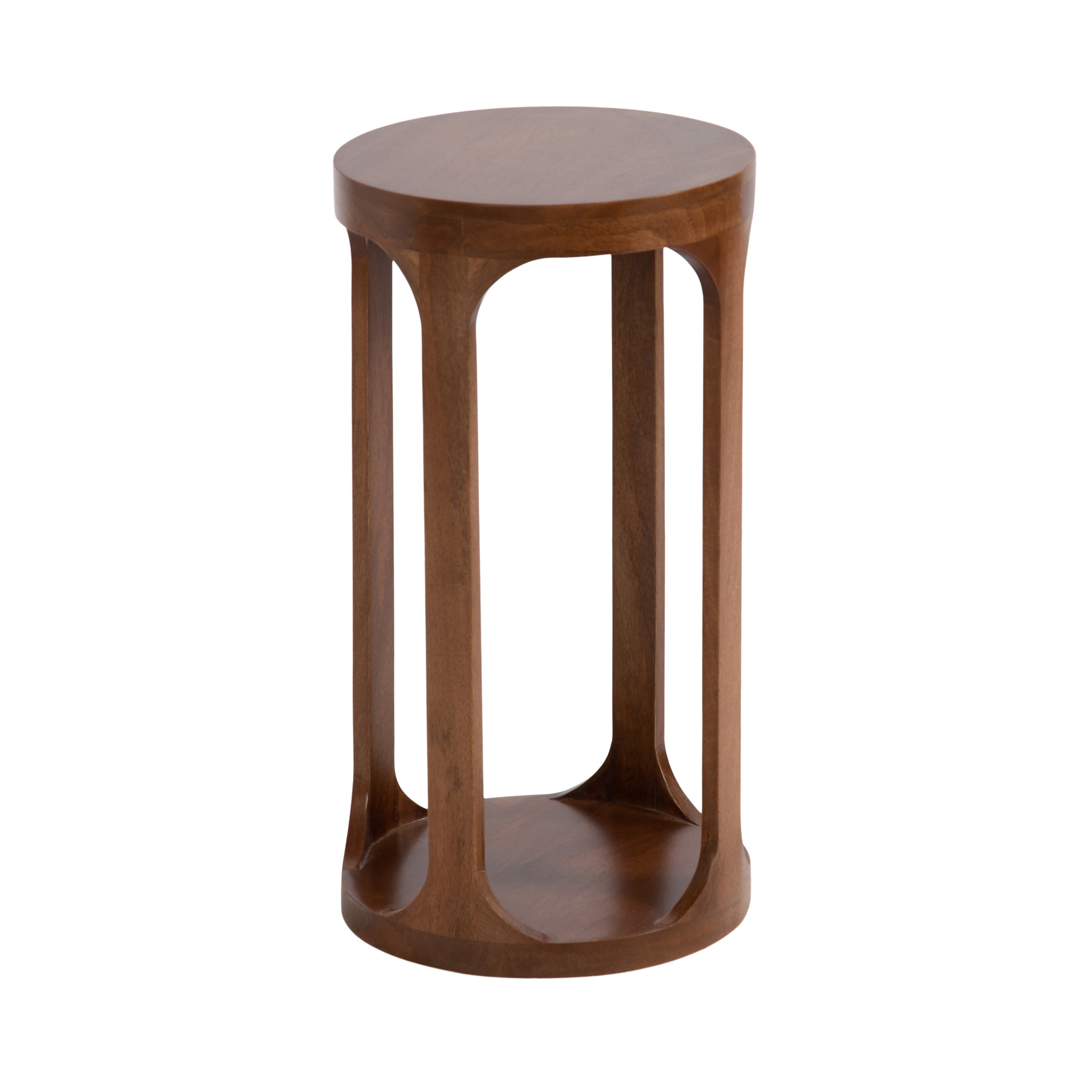 Drink Table Walnut Brown 12x12x23 1