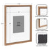 Wall Frame Brown 16x20 matted to 8x10 2