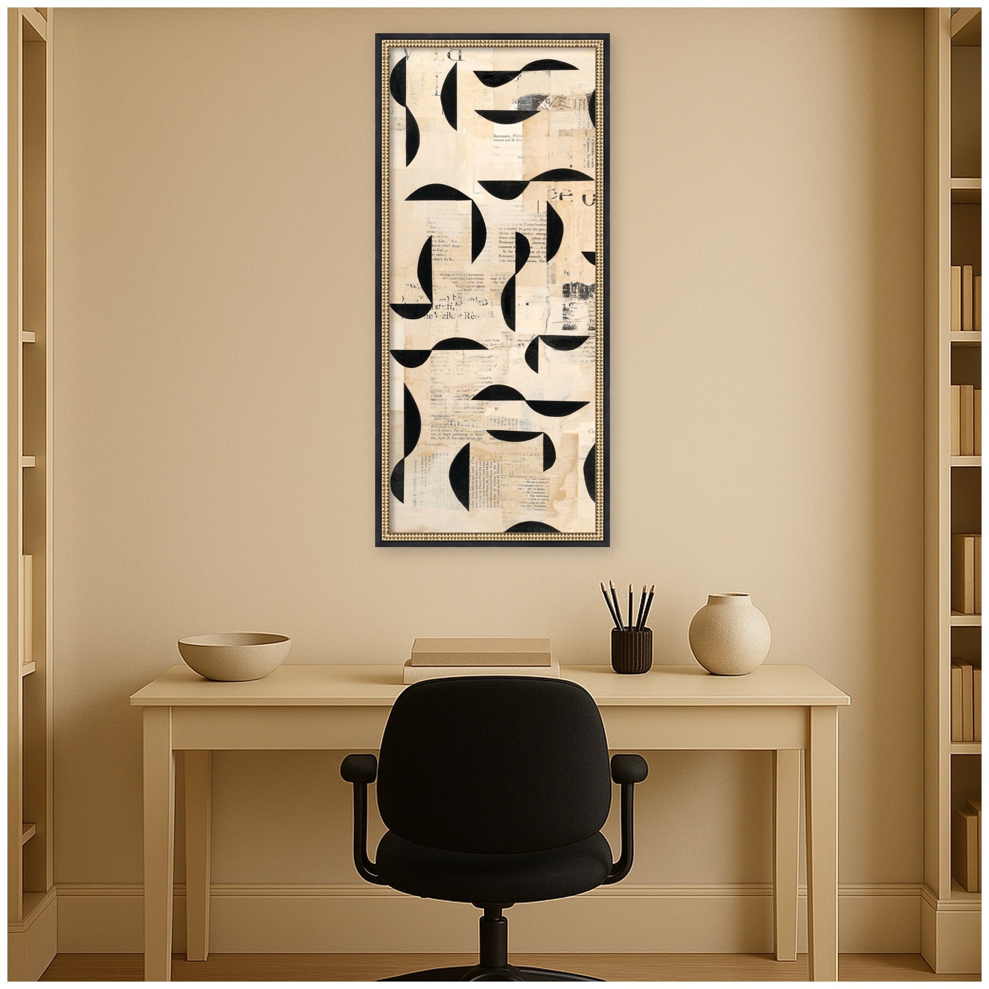 Half Moon Bay Panel 1 by Felicia Dadak Framed Mounted Canvas Wall Art Print