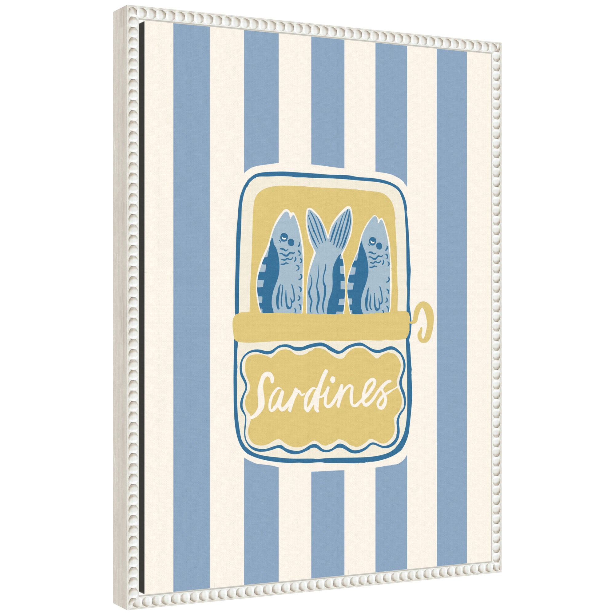 Coastal Sardines by Aislinn Simmonds Duchess Plum Framed Canvas Wall Art Print