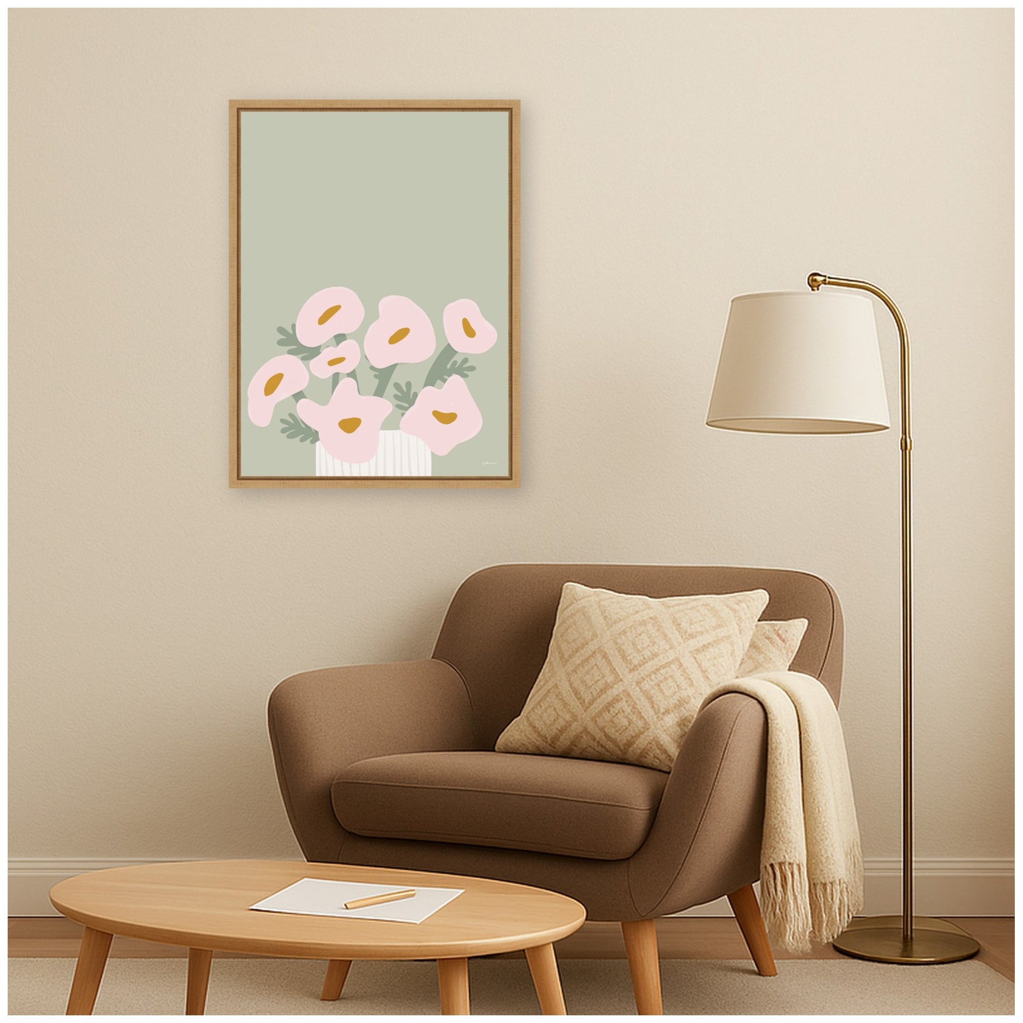 Framed Canvas 18x24 Sylvie Natural 6