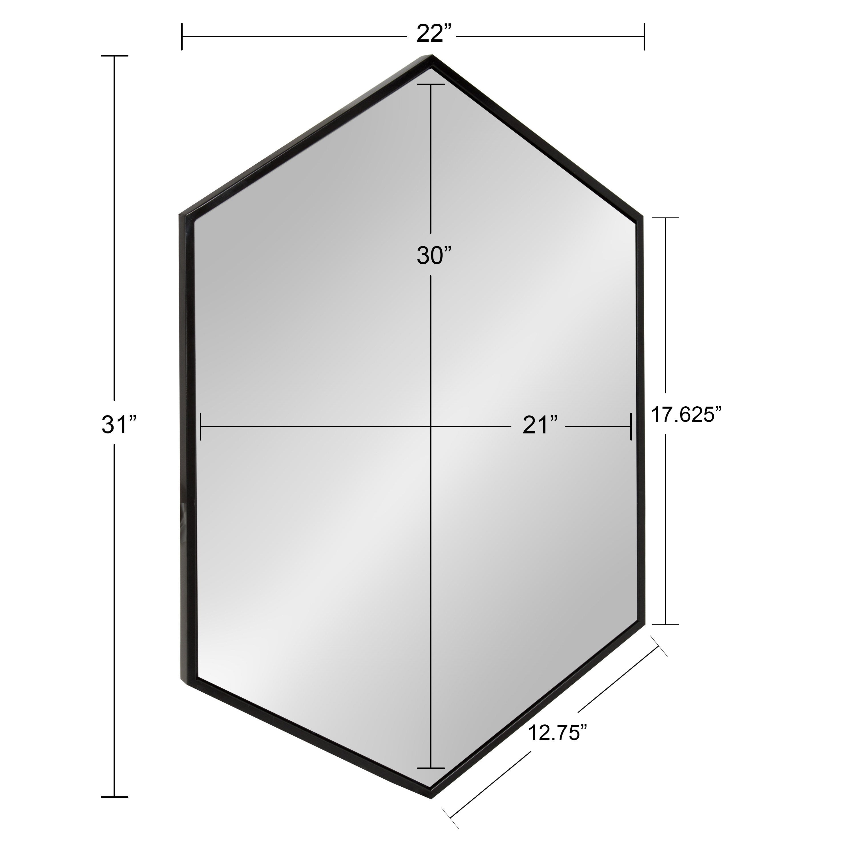 McNeer Hexagon Metal Wall Mirror