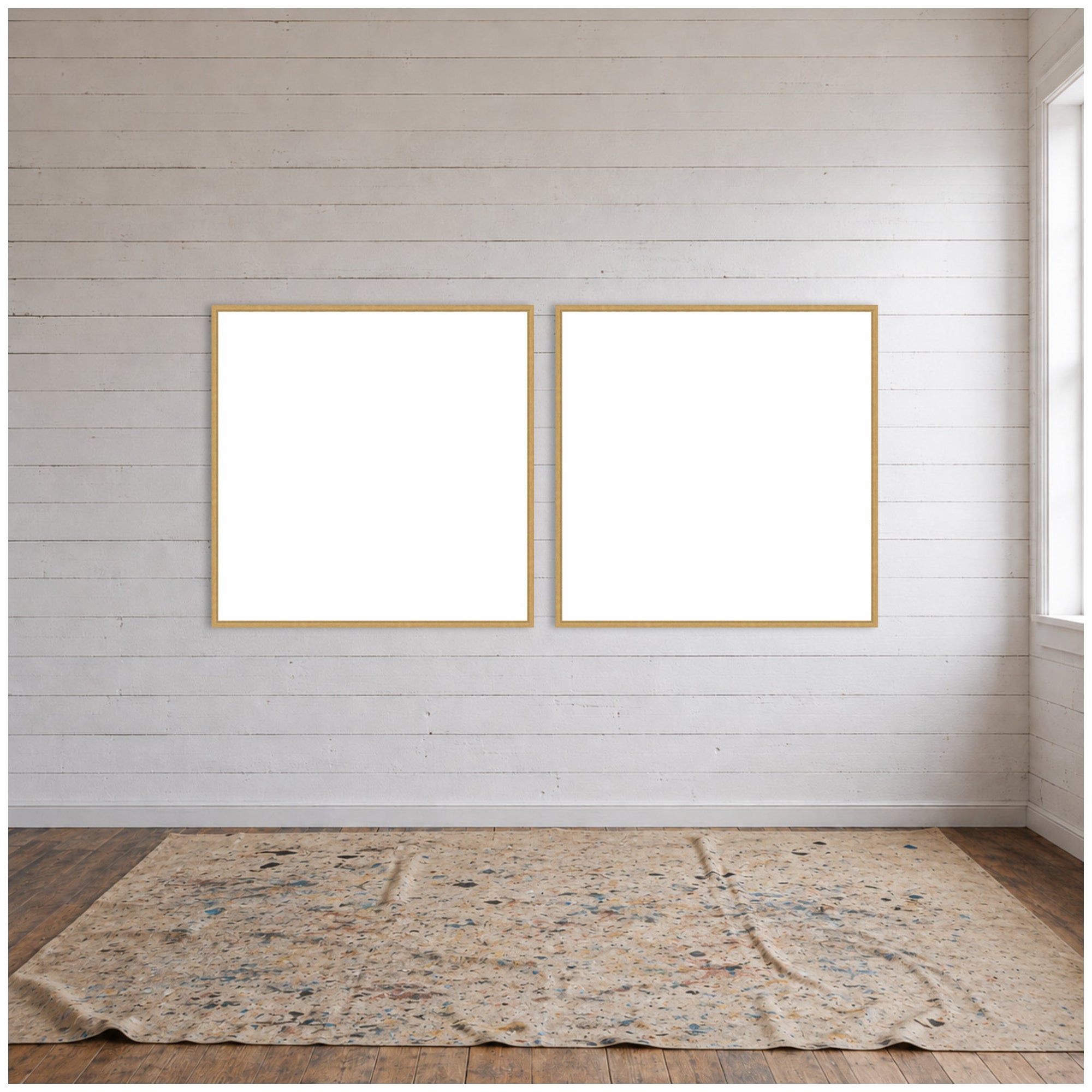 Art Set 2 Piece Set 30x30 Sylvie Bright Gold 6