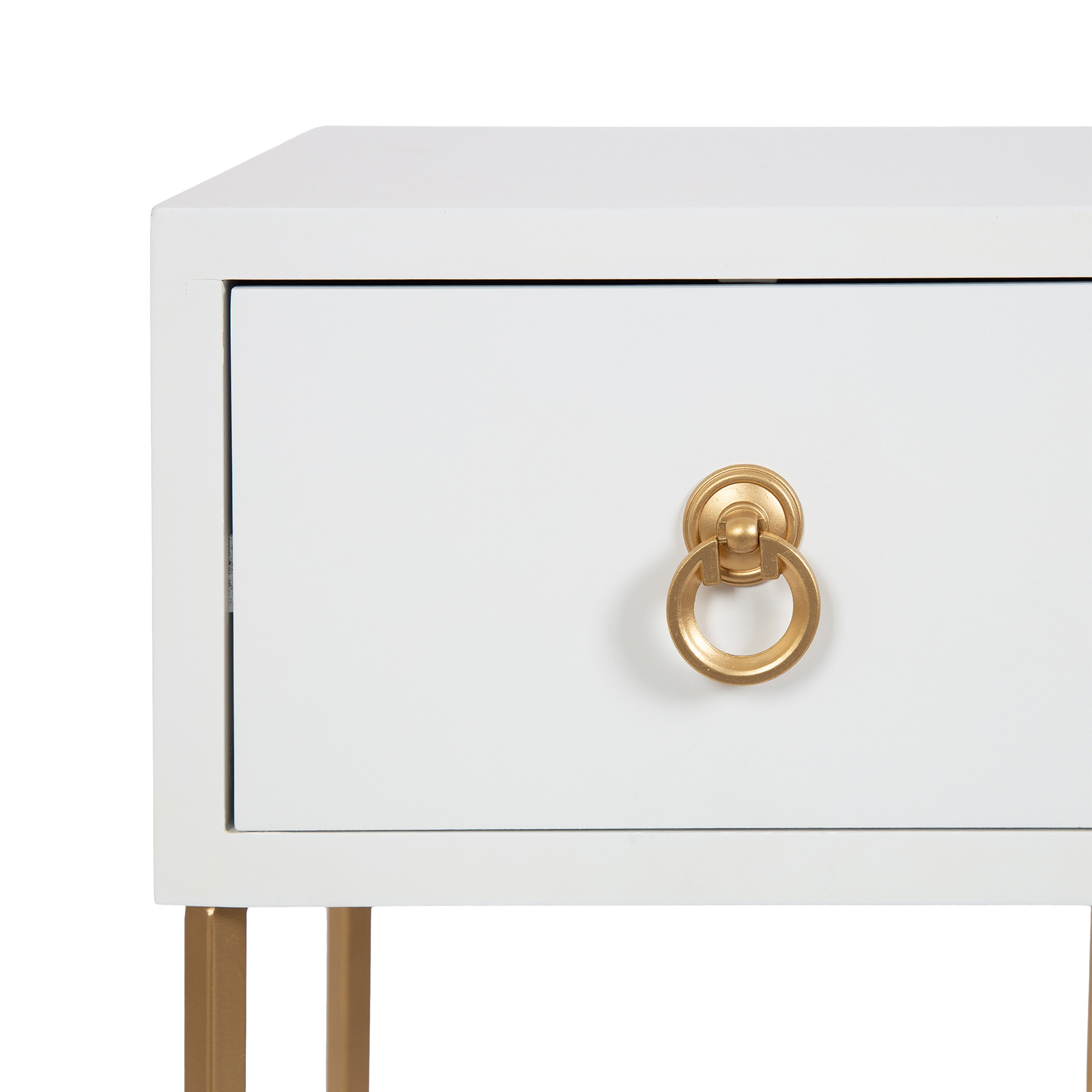 Tea Table White Gold 12x12x30 4