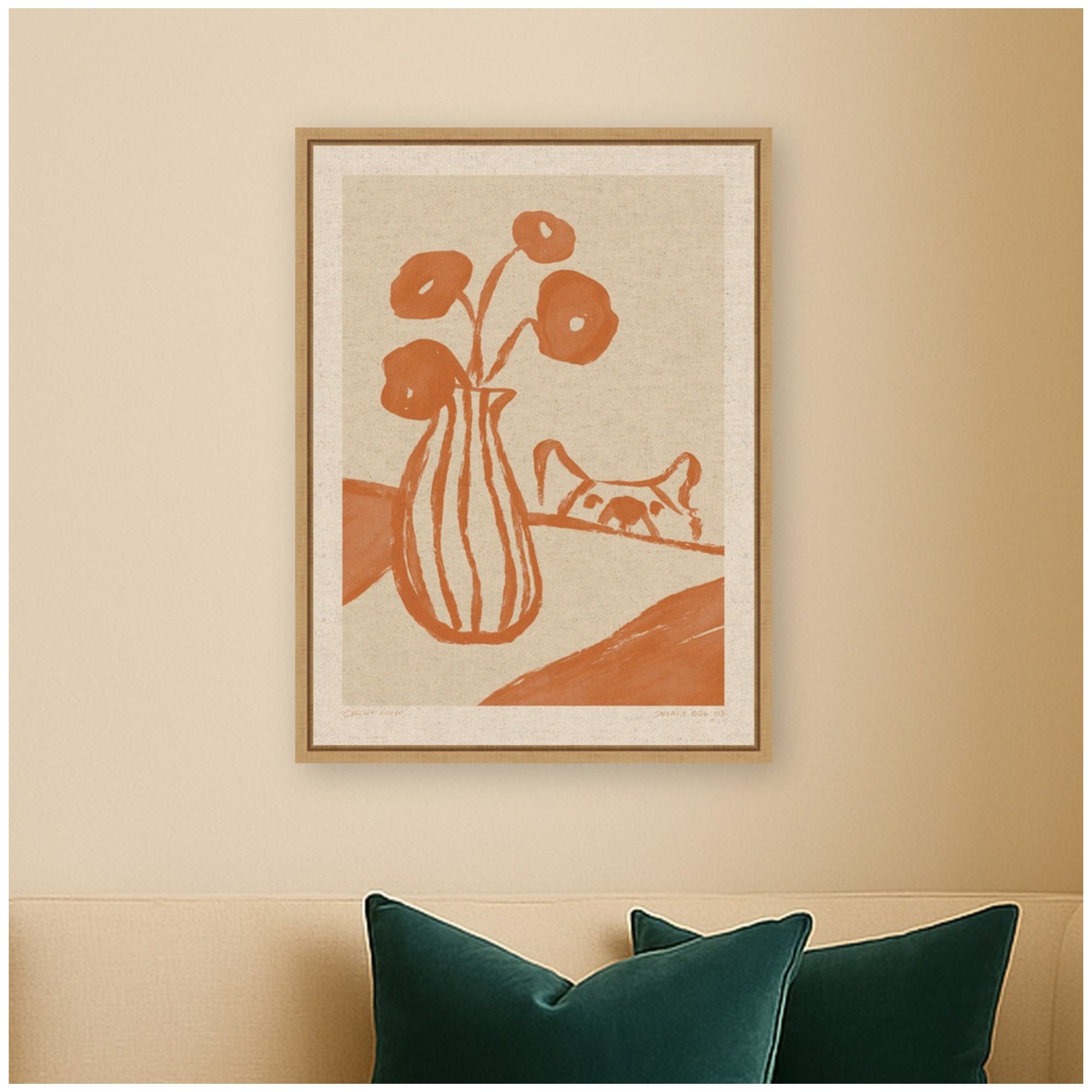 Framed Canvas 18x24 Sylvie Natural 5