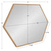 Hexagon Mirror Natural 22x31 5
