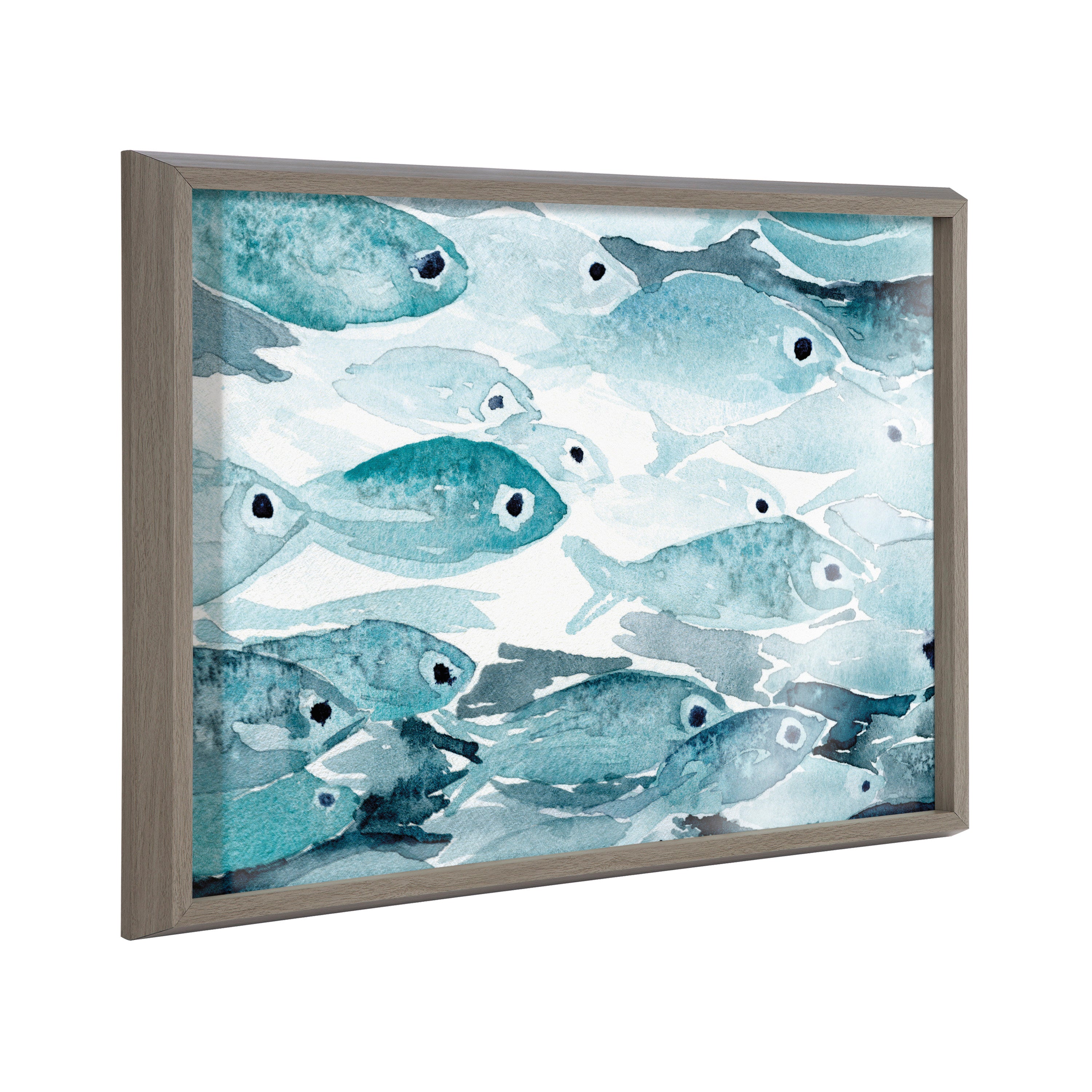 Blake Aholehole Framed Printed Glass by Janet Meinke-Lau