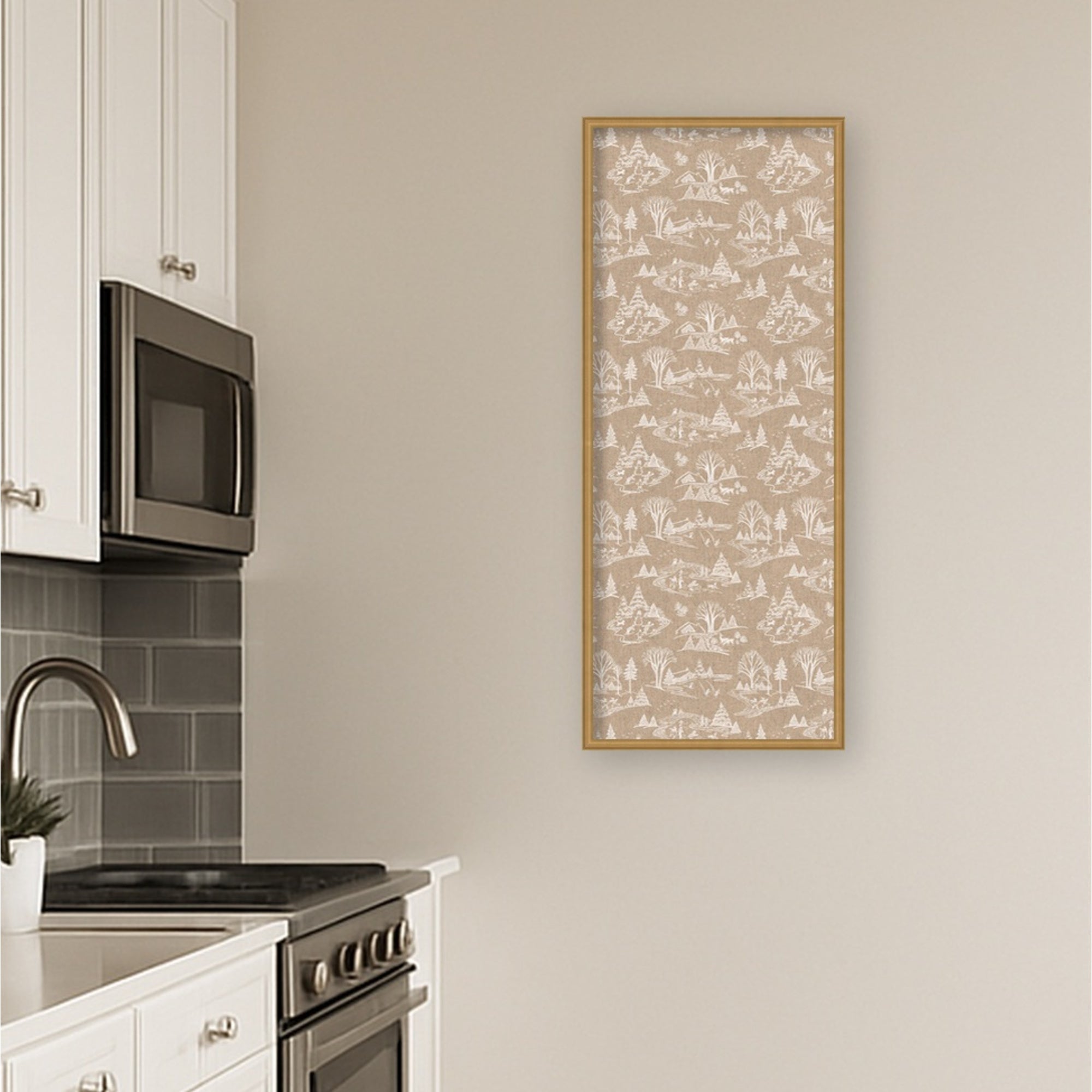 Pinboard Edith Gold 17x41 6