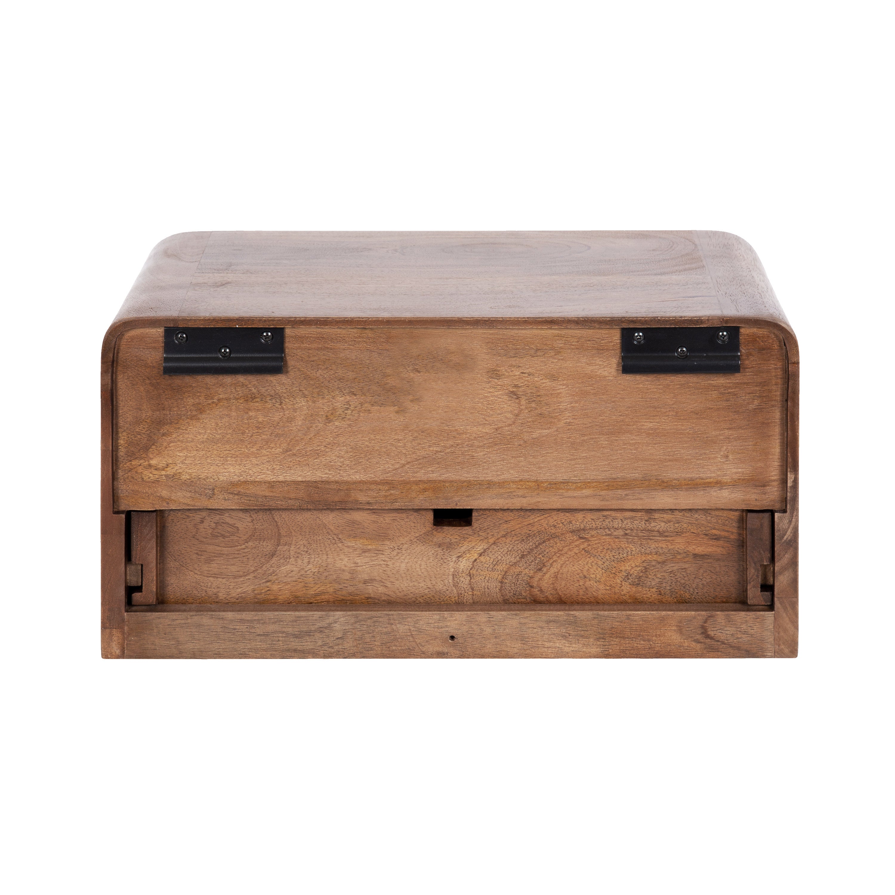 Floating Side Table Walnut Brown 18x10x9 4