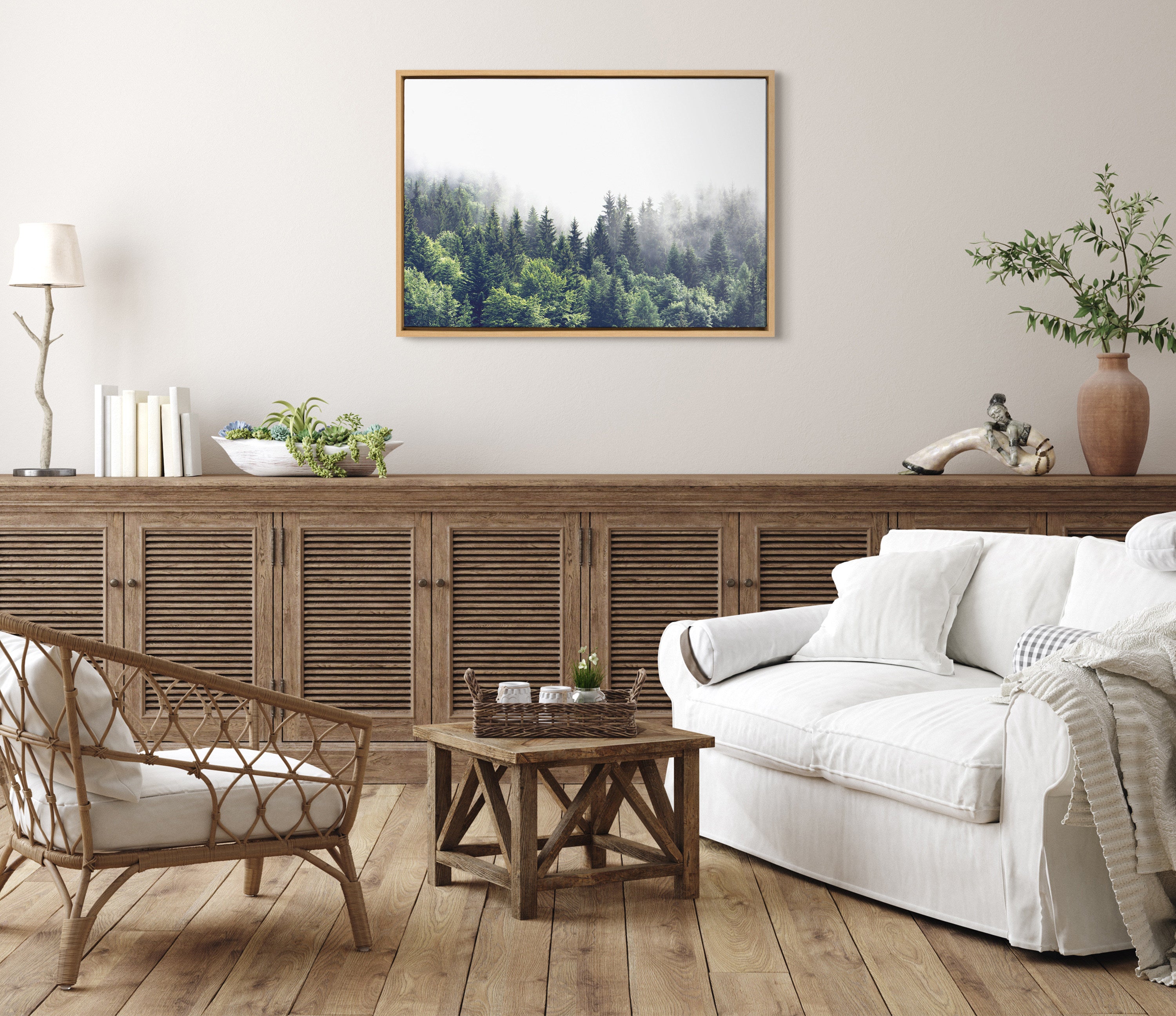 Framed Canvas Sylvie Natural 23x33 7