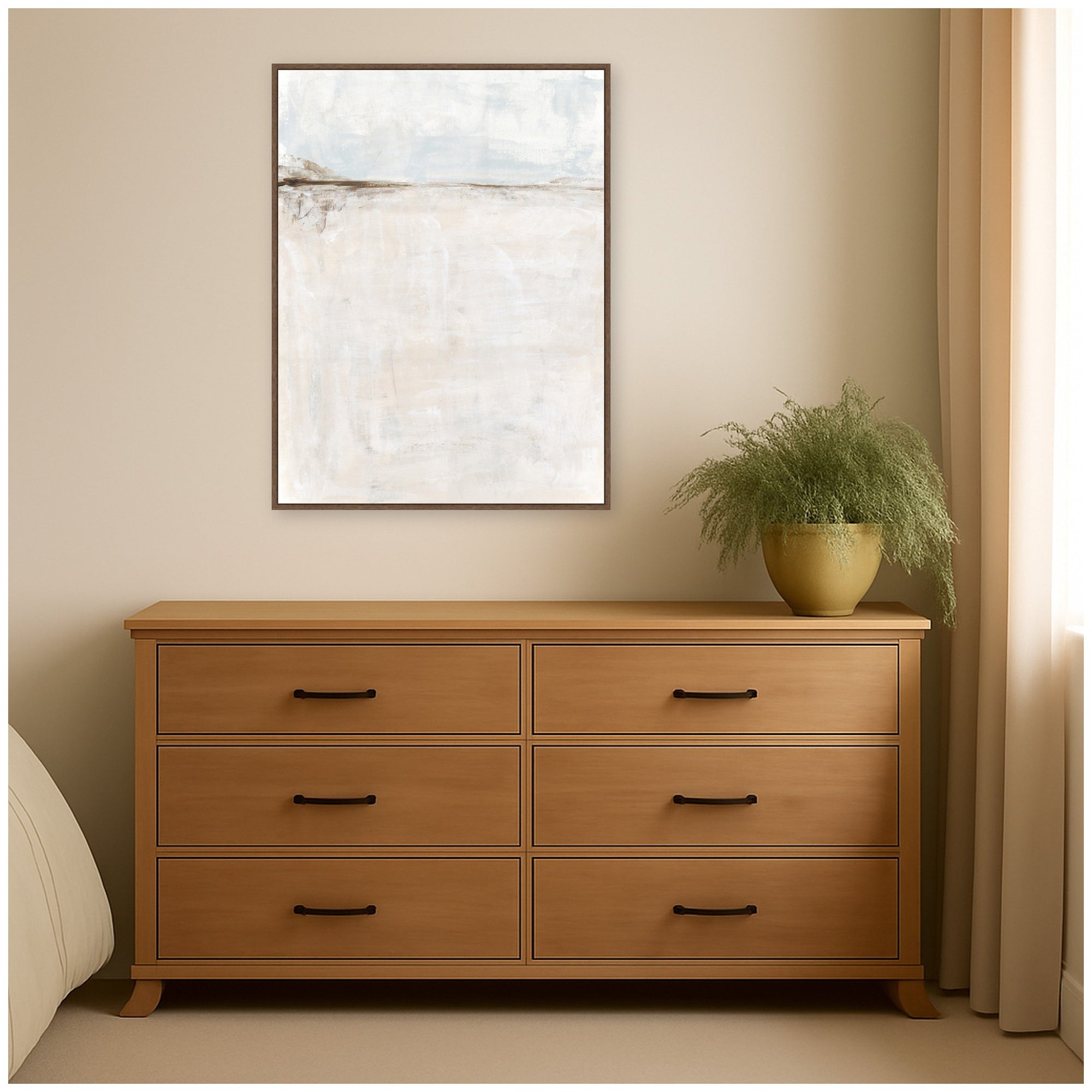 Framed Canvas 32x42 Sylvie Walnut 6