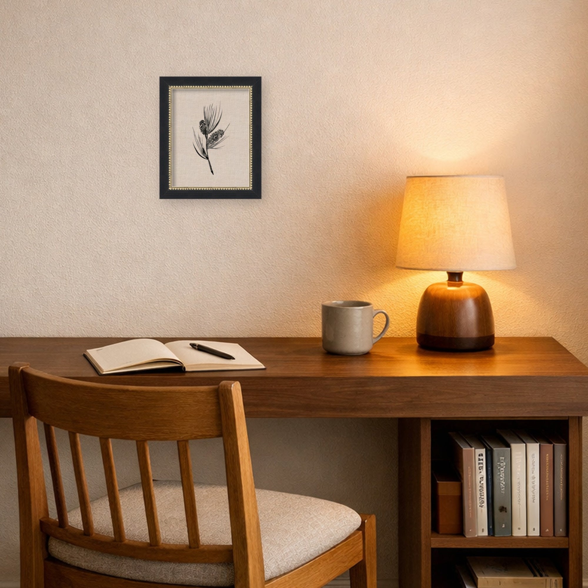 Mounted Canvas Belmont Black 10x12 5