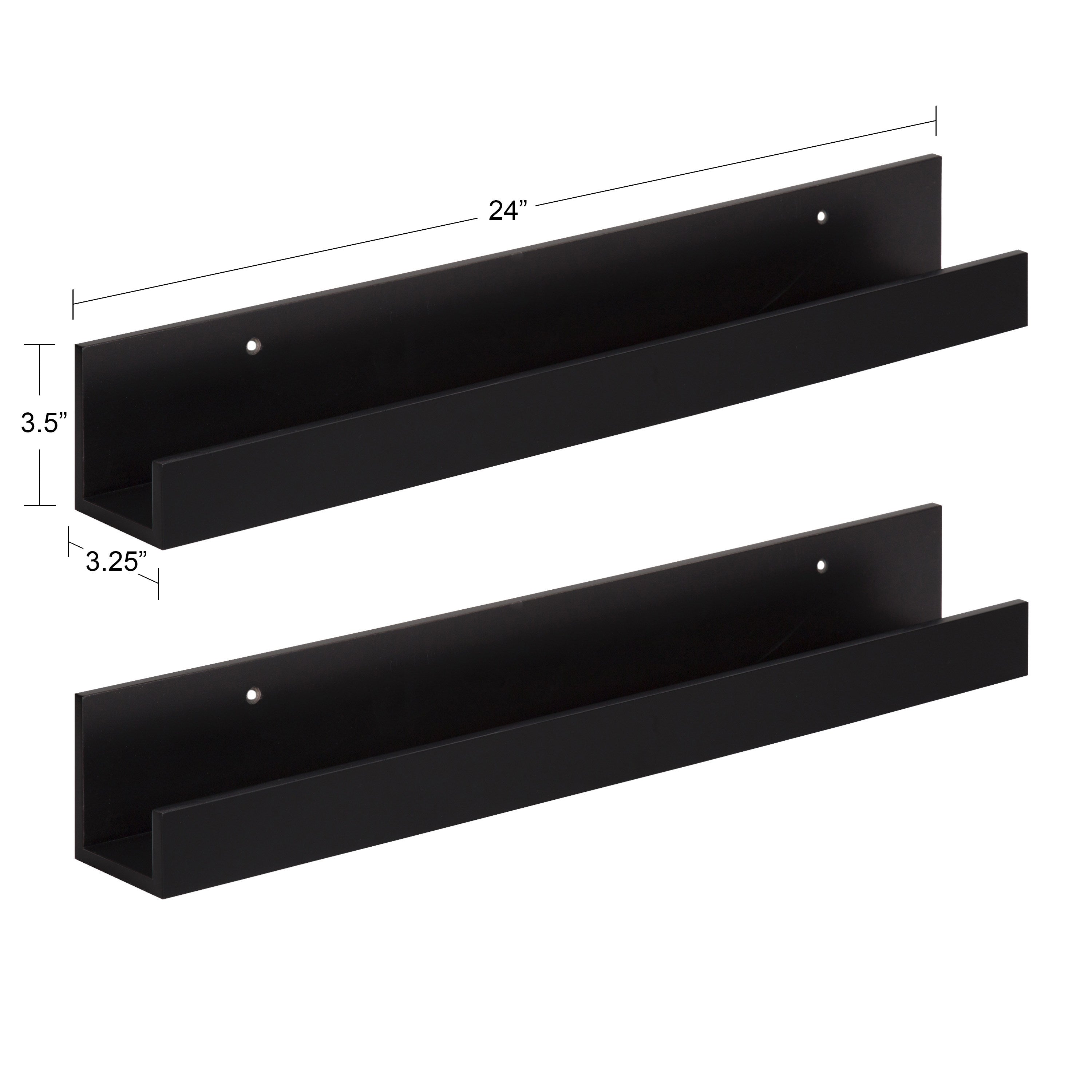 Levie Wood Picture Ledge Wall Shelf