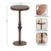Drink Table Bronze 13x13x26 2