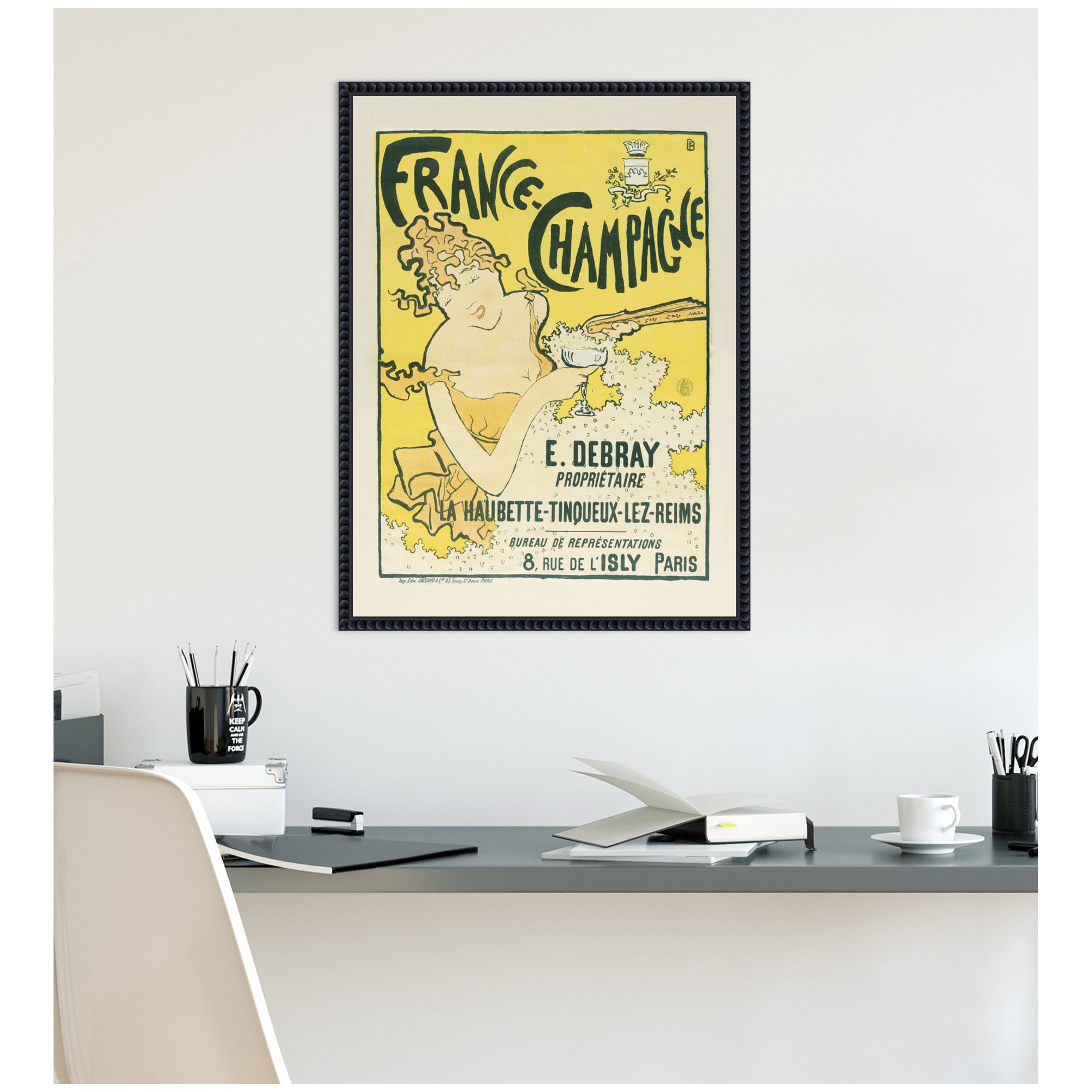 France Champagne 1889 91 Pierre Bonnard by The Art Institute of Chicago Framed Canvas Wall Art Print