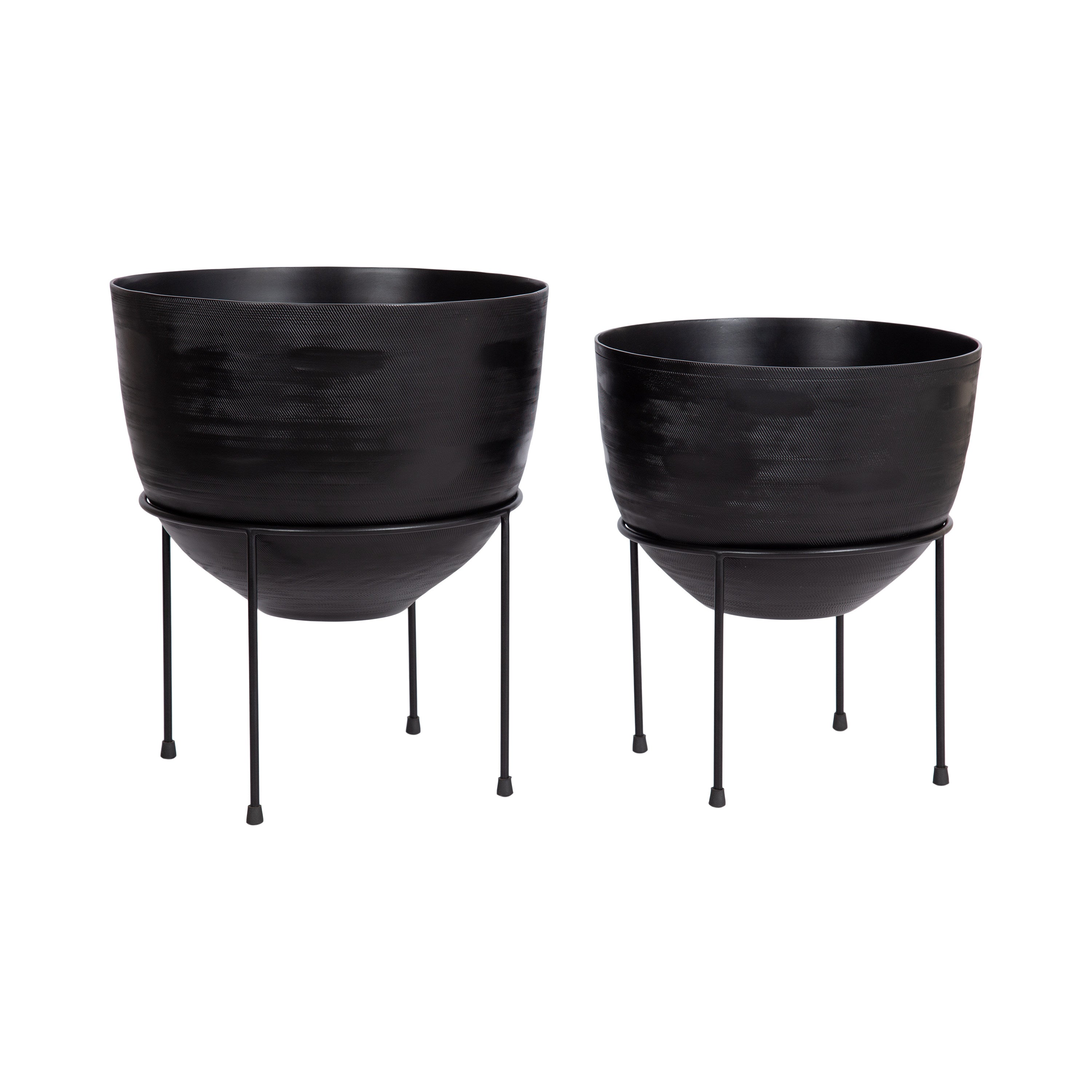 Freestanding Planter Black 2 Piece 1