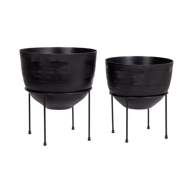 Freestanding Planter Black 2 Piece 1