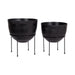 Freestanding Planter Black 2 Piece 1